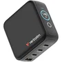 Verbatim Mini GaN Charger 140W con Pantalla, 3xUSB-C y 1xUSB-A, Negro